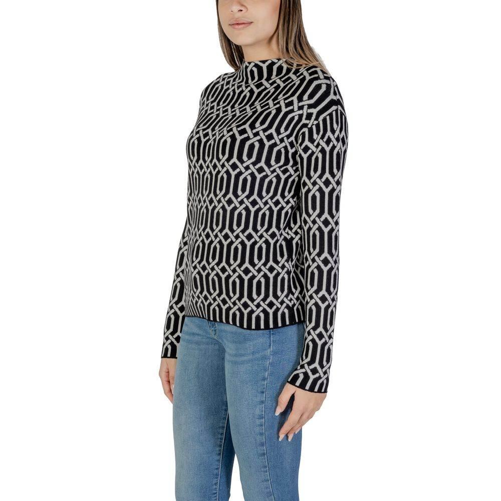 Street One Black Viscose Sweater - Hilstor