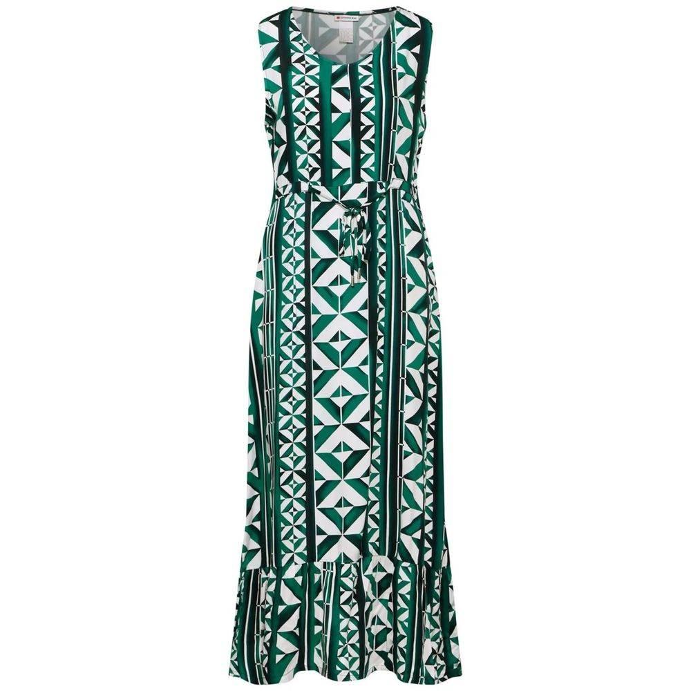 Street One Green Viscose Dress - Hilstor