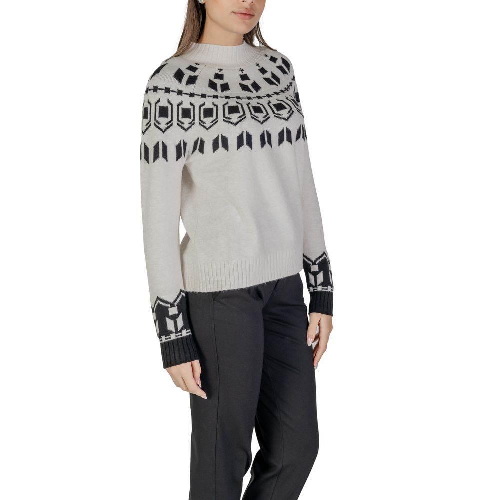 Street One Cream Cotton Sweater - Hilstor