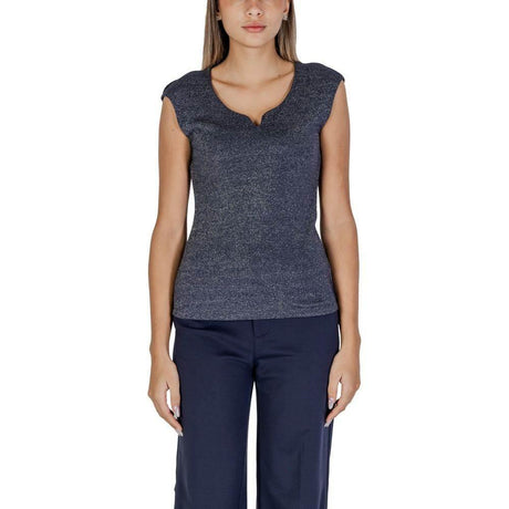 Street One Blue Viscose Tank Top - Hilstor