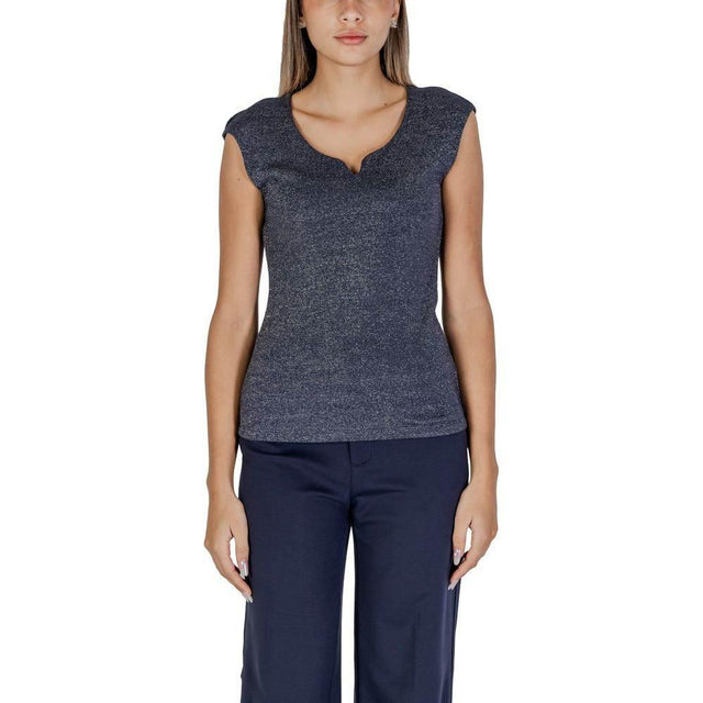 Street One Blue Viscose Tank Top - Hilstor