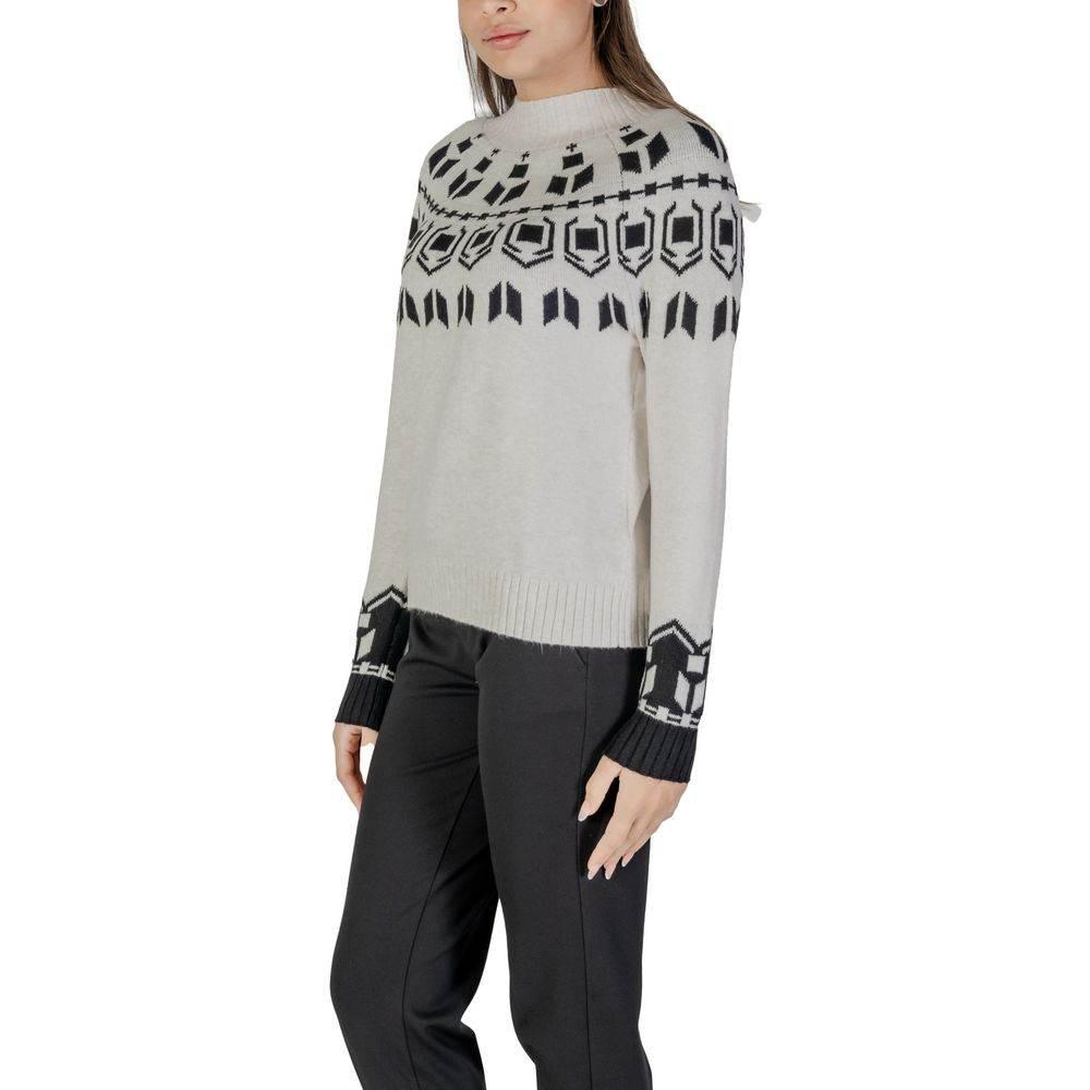 Street One Cream Cotton Sweater - Hilstor
