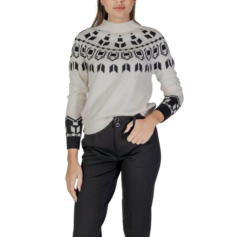Street One Cream Cotton Sweater - Hilstor