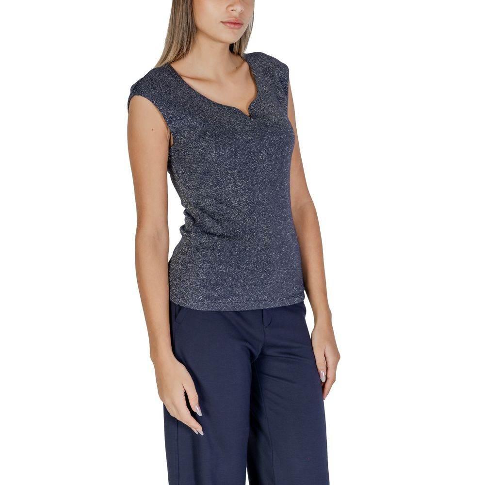 Street One Blue Viscose Tank Top - Hilstor