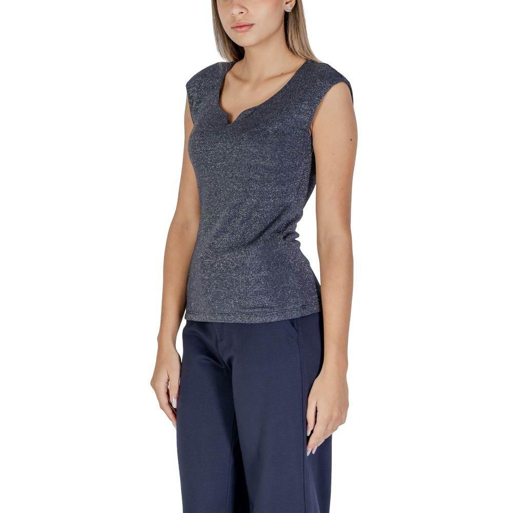 Street One Blue Viscose Tank Top - Hilstor