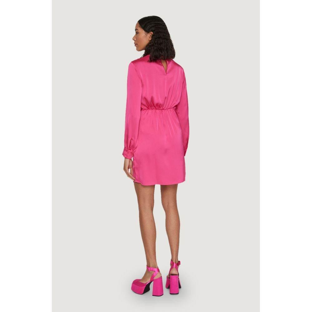 Vila Clothes Pink Polyester Dress - Hilstor