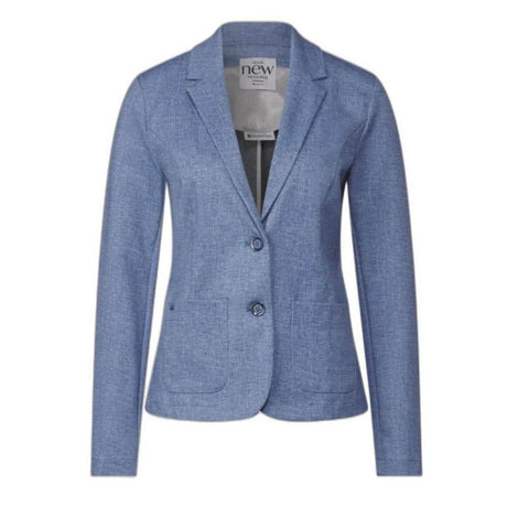 Street One Blue Polyester Suits & Blazer - Hilstor