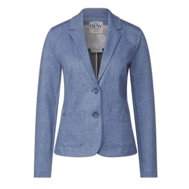 Street One Blue Polyester Suits & Blazer - Hilstor