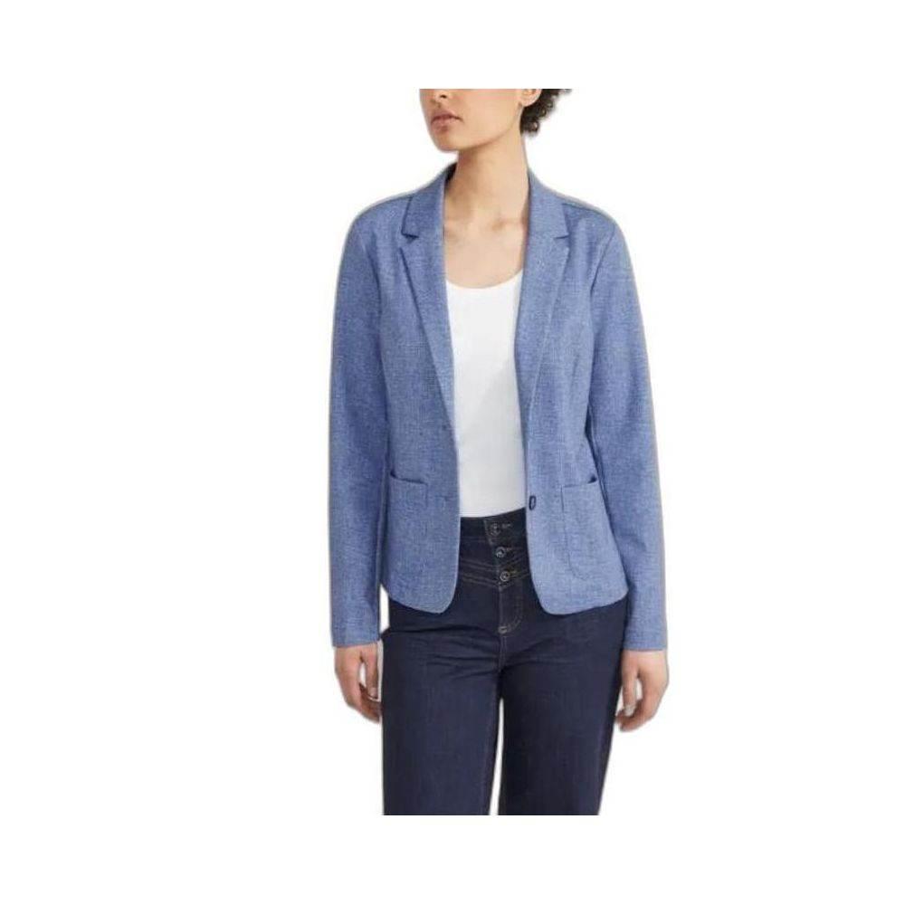 Street One Blue Polyester Suits & Blazer - Hilstor