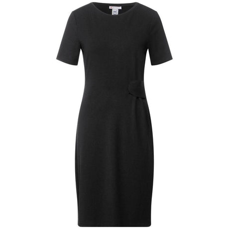 Street One Black Cotton Dress - Hilstor