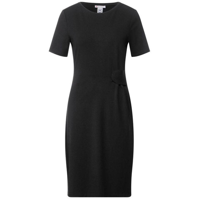 Street One Black Cotton Dress - Hilstor