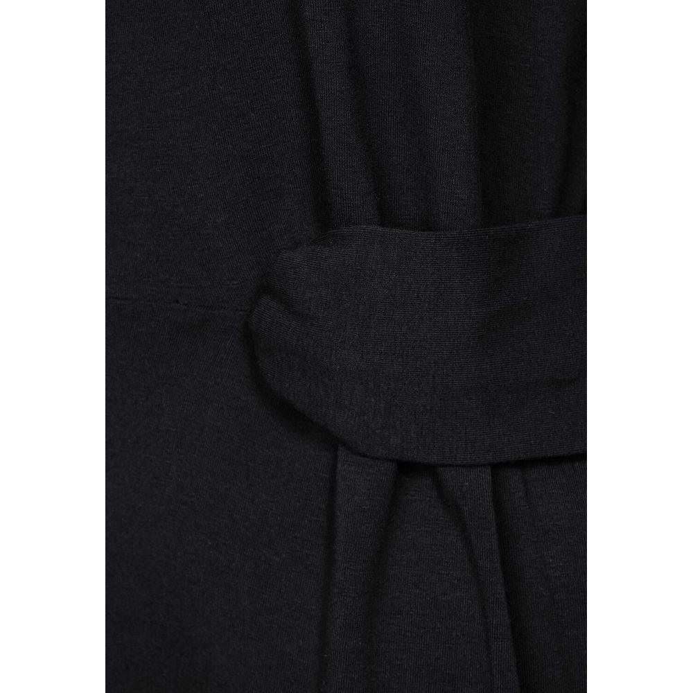 Street One Black Cotton Dress - Hilstor