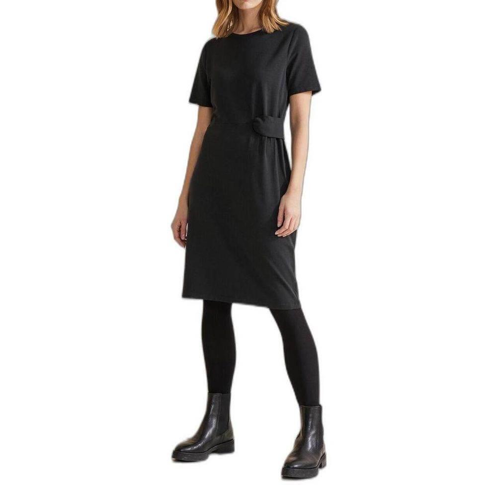 Street One Black Cotton Dress - Hilstor