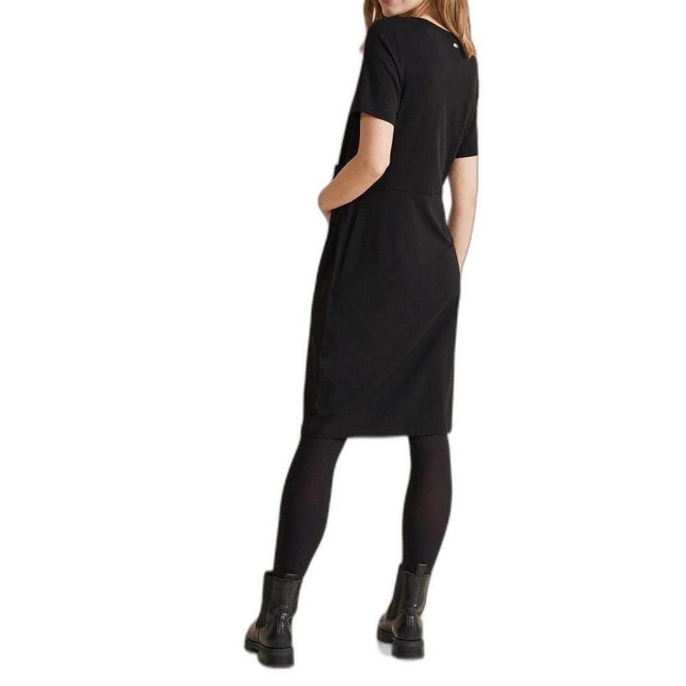 Street One Black Cotton Dress - Hilstor