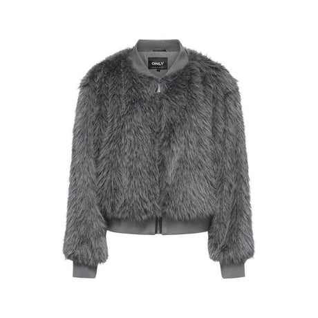 Only Gray Polyester Jackets & Coat - Hilstor