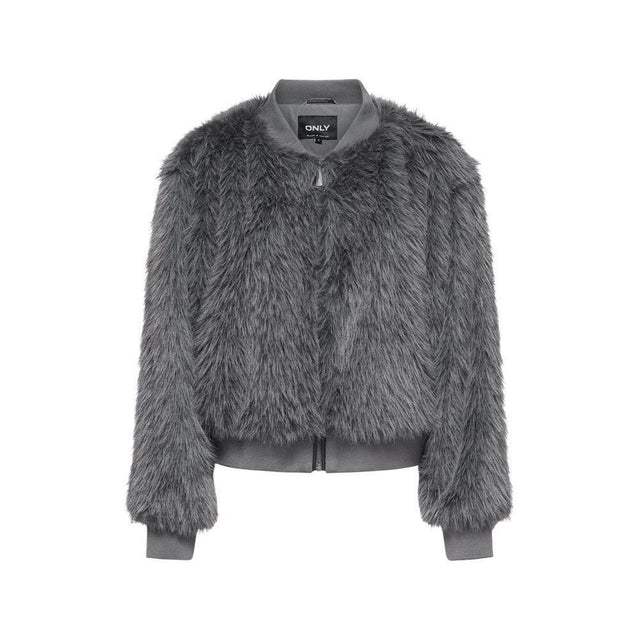 Only Gray Polyester Jackets & Coat - Hilstor