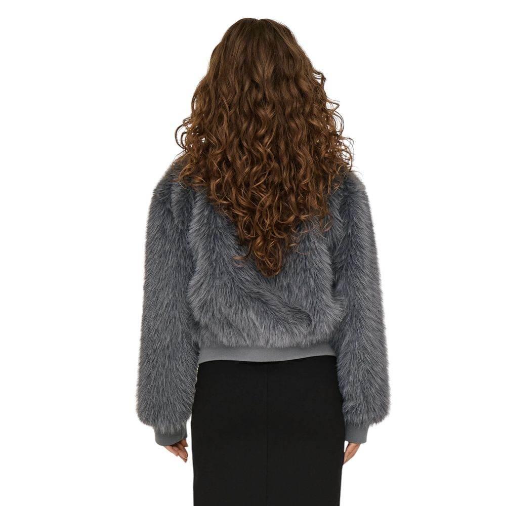 Only Gray Polyester Jackets & Coat - Hilstor