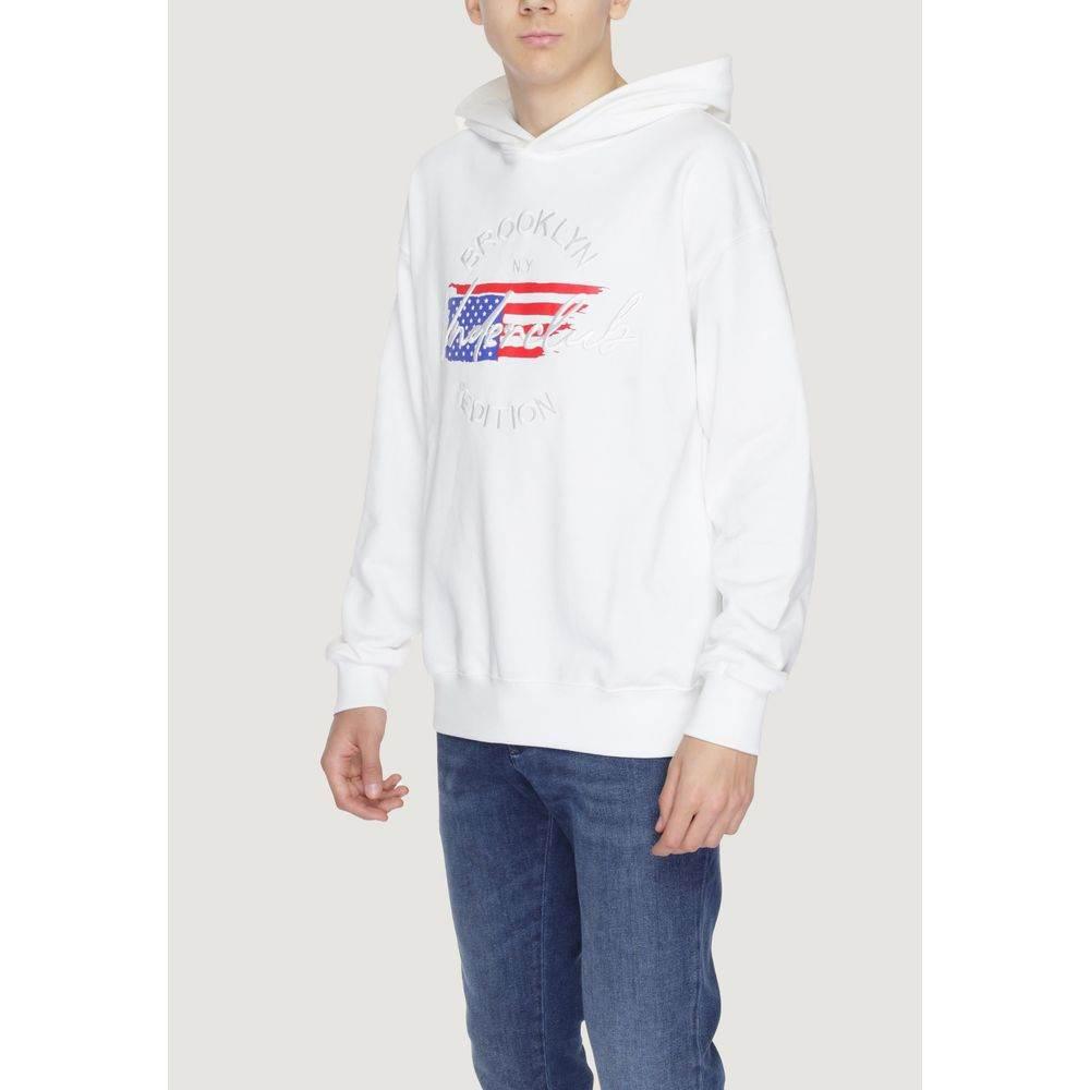 Underclub White Cotton Hoody - Hilstor