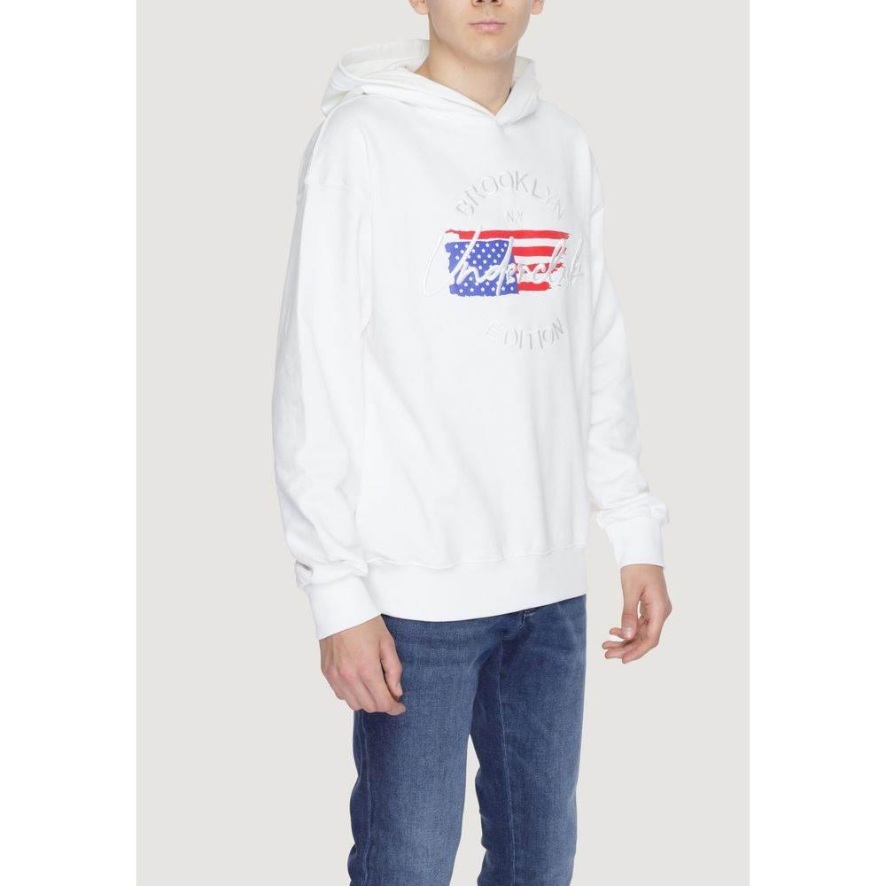 Underclub White Cotton Hoody - Hilstor