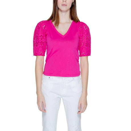 Morgan De Toi Pink Cotton T-Shirt - Hilstor