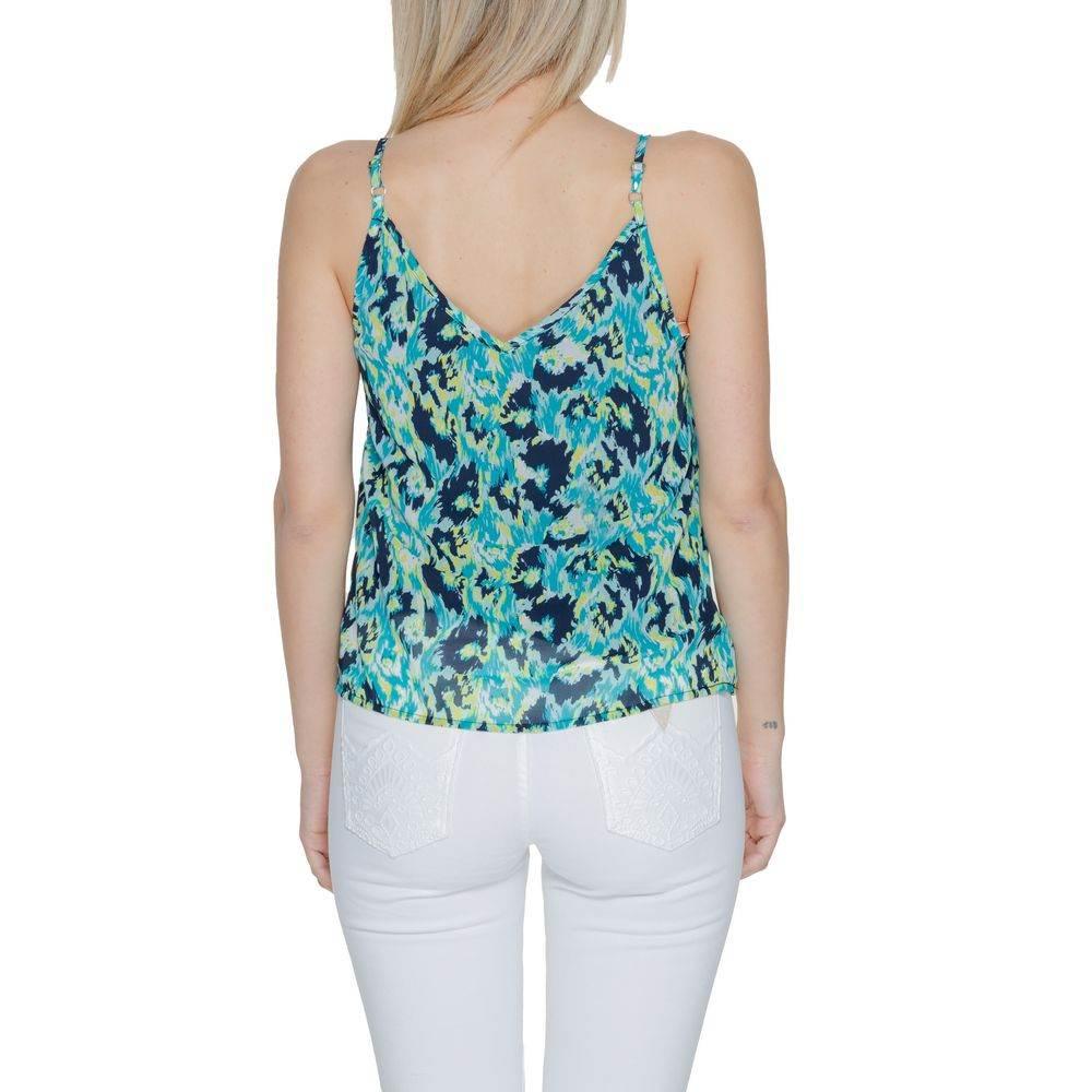 Morgan De Toi Turquoise Polyester Tank Top - Hilstor