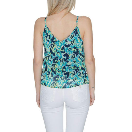 Morgan De Toi Turquoise Polyester Tank Top - Hilstor