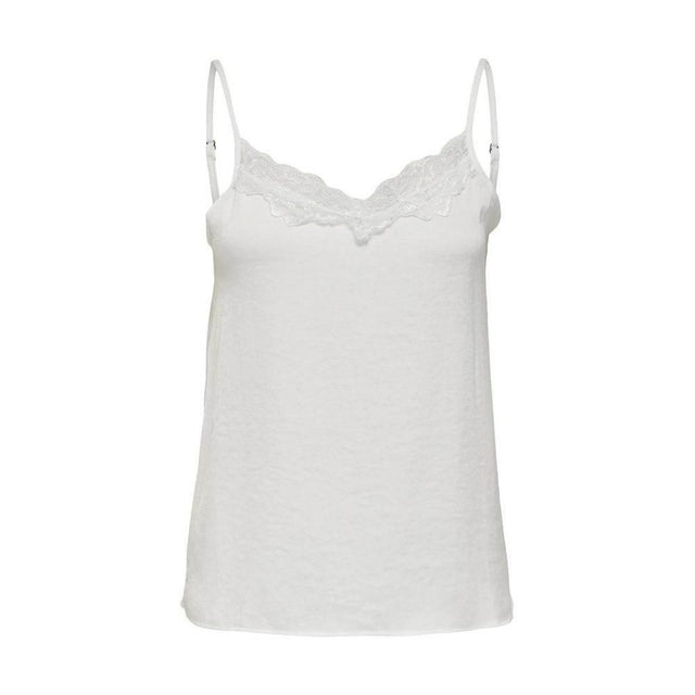 Jacqueline De Yong White Polyester Tank Top - Hilstor