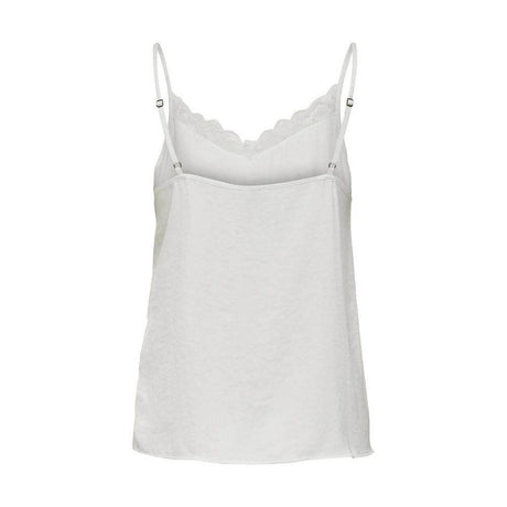 Jacqueline De Yong White Polyester Tank Top - Hilstor