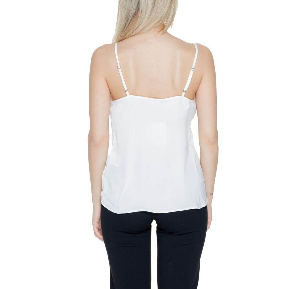 Jacqueline De Yong White Polyester Tank Top - Hilstor