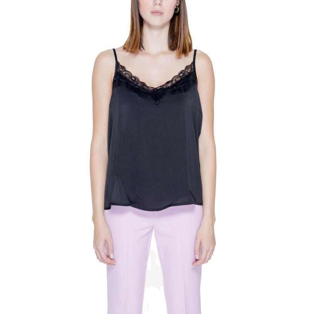 Jacqueline De Yong Black Polyester Tops & T-Shirt - Hilstor