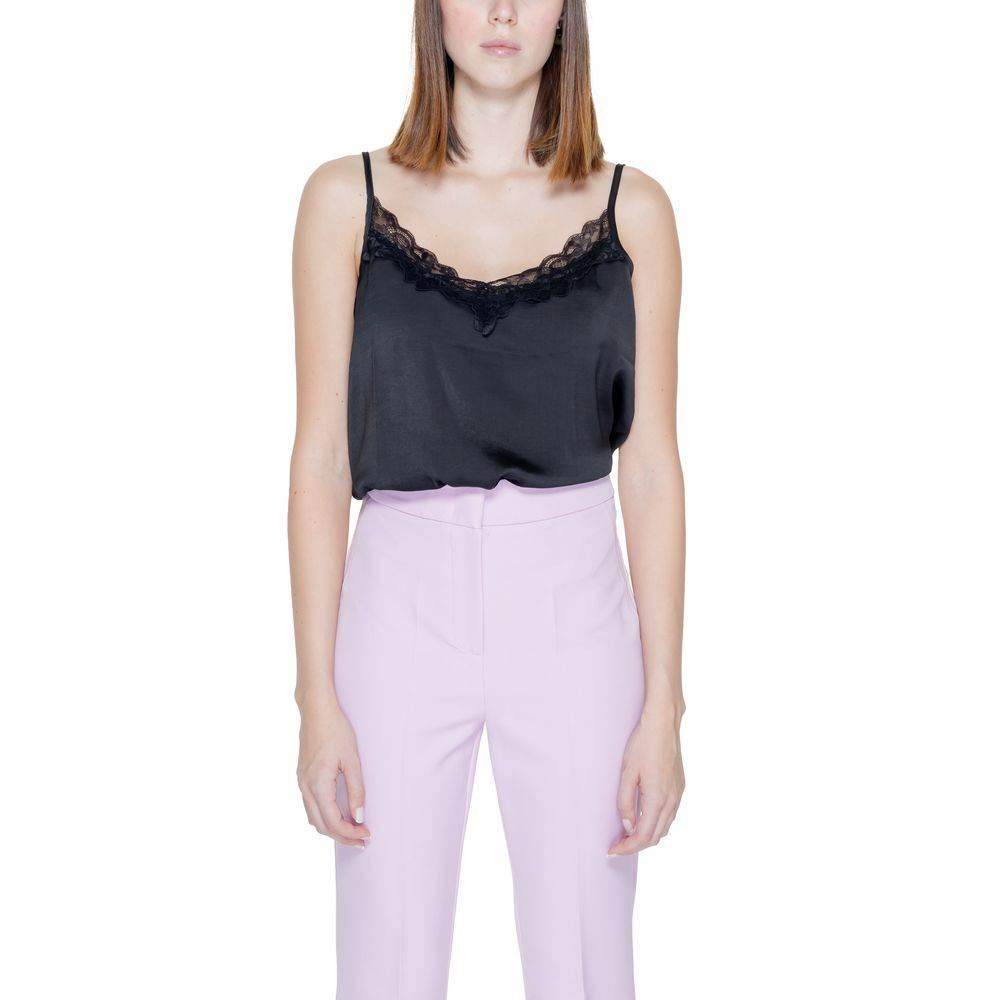 Jacqueline De Yong Black Polyester Tops & T-Shirt - Hilstor