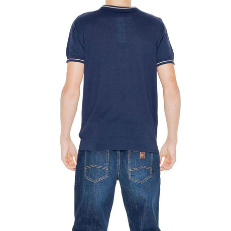Hamaki-Ho Blue Cotton T-Shirt - Hilstor