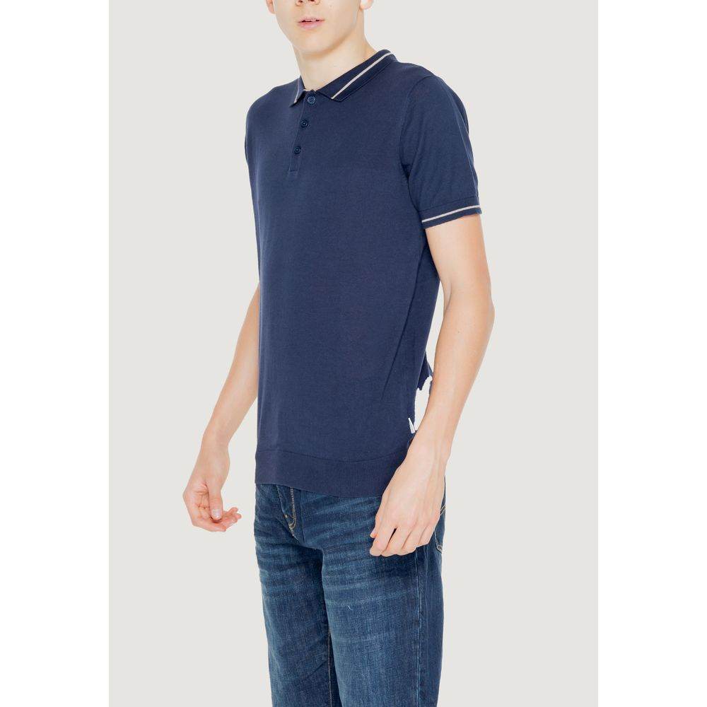 Hamaki-Ho Blue Cotton T-Shirt - Hilstor