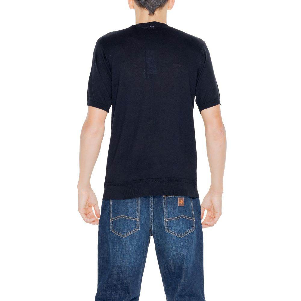 Hamaki-Ho Black Cotton T-Shirt - Hilstor