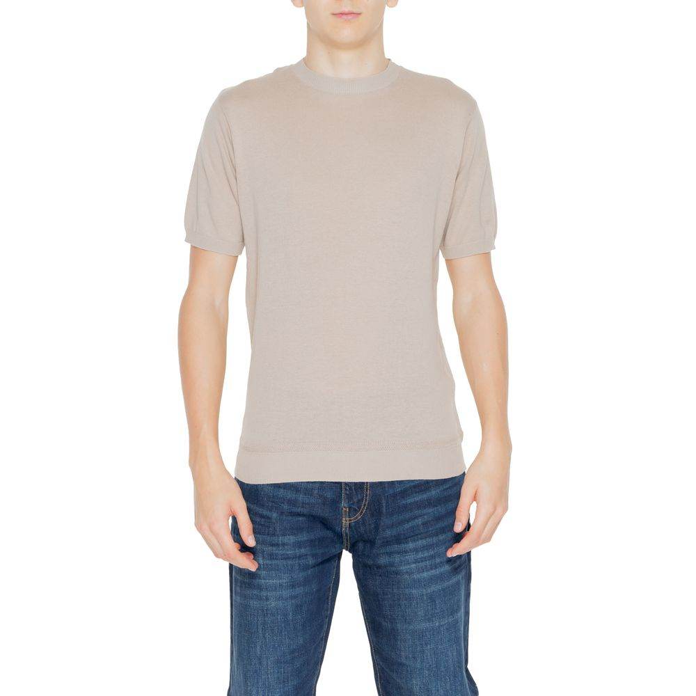 Hamaki-Ho Beige Cotton T-Shirt - Hilstor