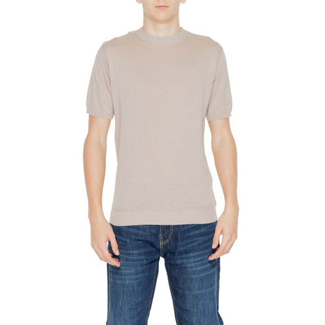 Hamaki-Ho Beige Cotton T-Shirt - Hilstor