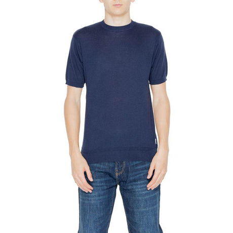 Hamaki-Ho Blue Cotton T-Shirt - Hilstor