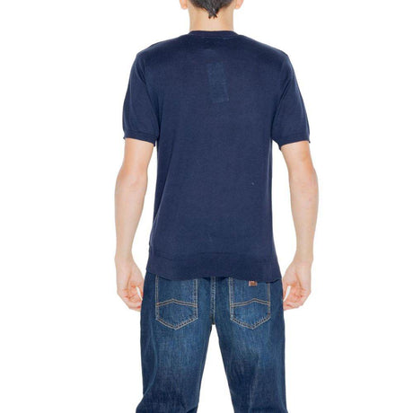 Hamaki-Ho Blue Cotton T-Shirt - Hilstor