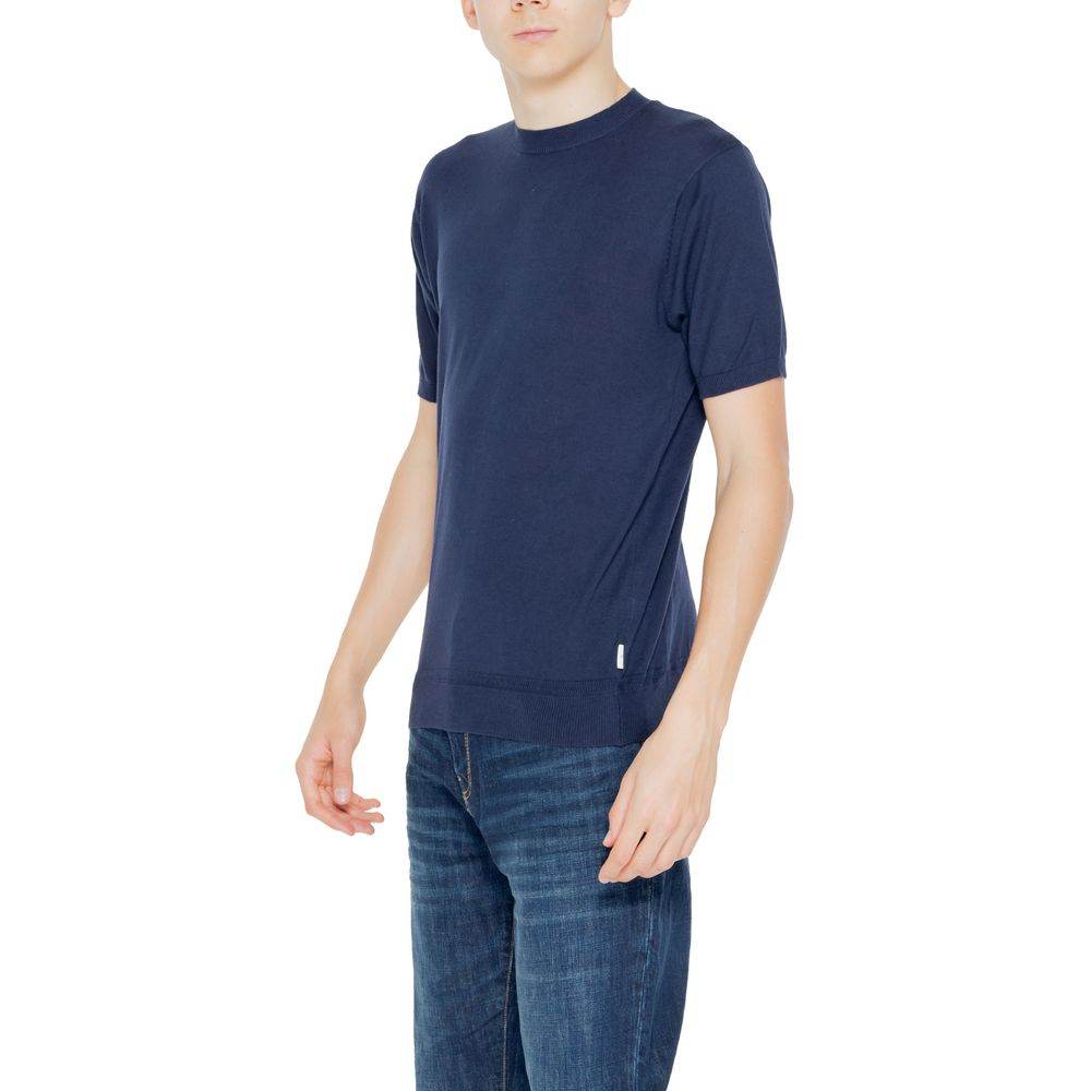 Hamaki-Ho Blue Cotton T-Shirt - Hilstor