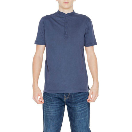 Hamaki-Ho Blue Cotton T-Shirt - Hilstor