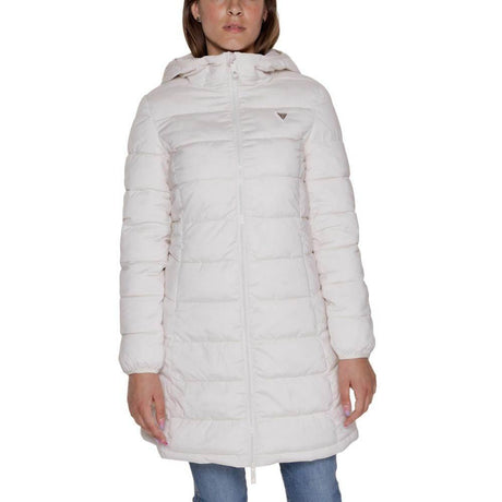 Guess Active White Polyester Jackets & Coat - Hilstor