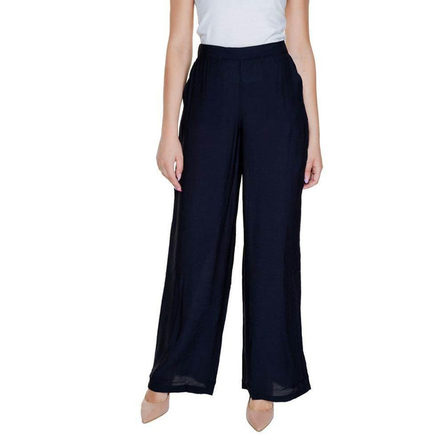 Vero Moda Black Viscose Pant - Hilstor
