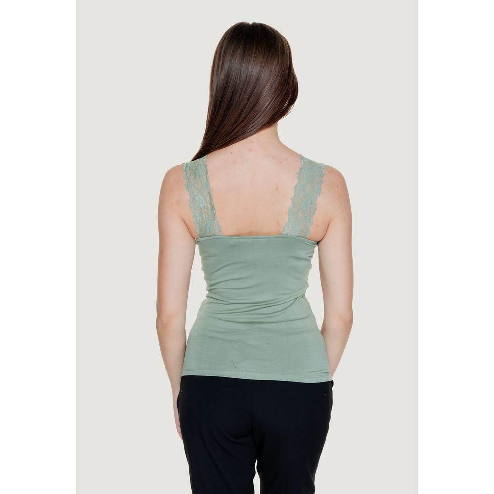 Vero Moda Green Viscose Tank Top - Hilstor