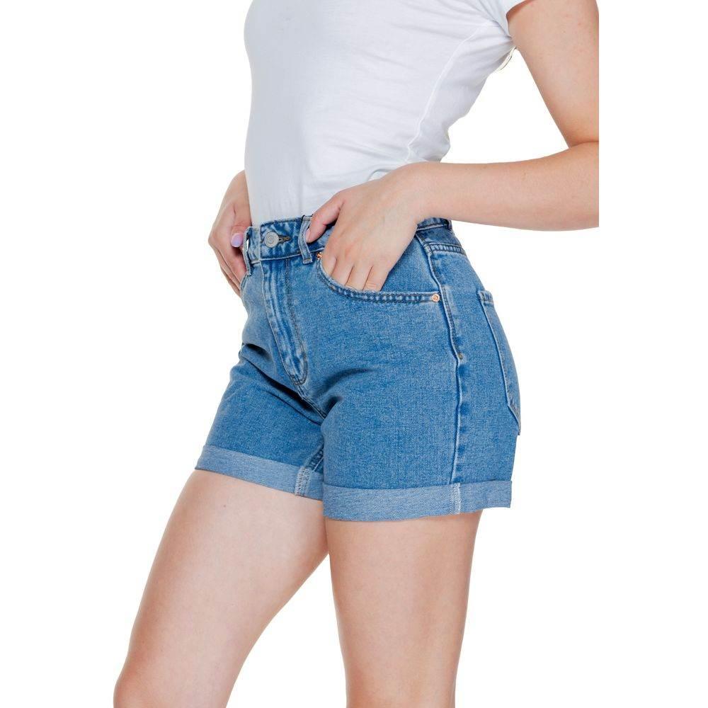 Vero Moda Light Blue Cotton Short - Hilstor