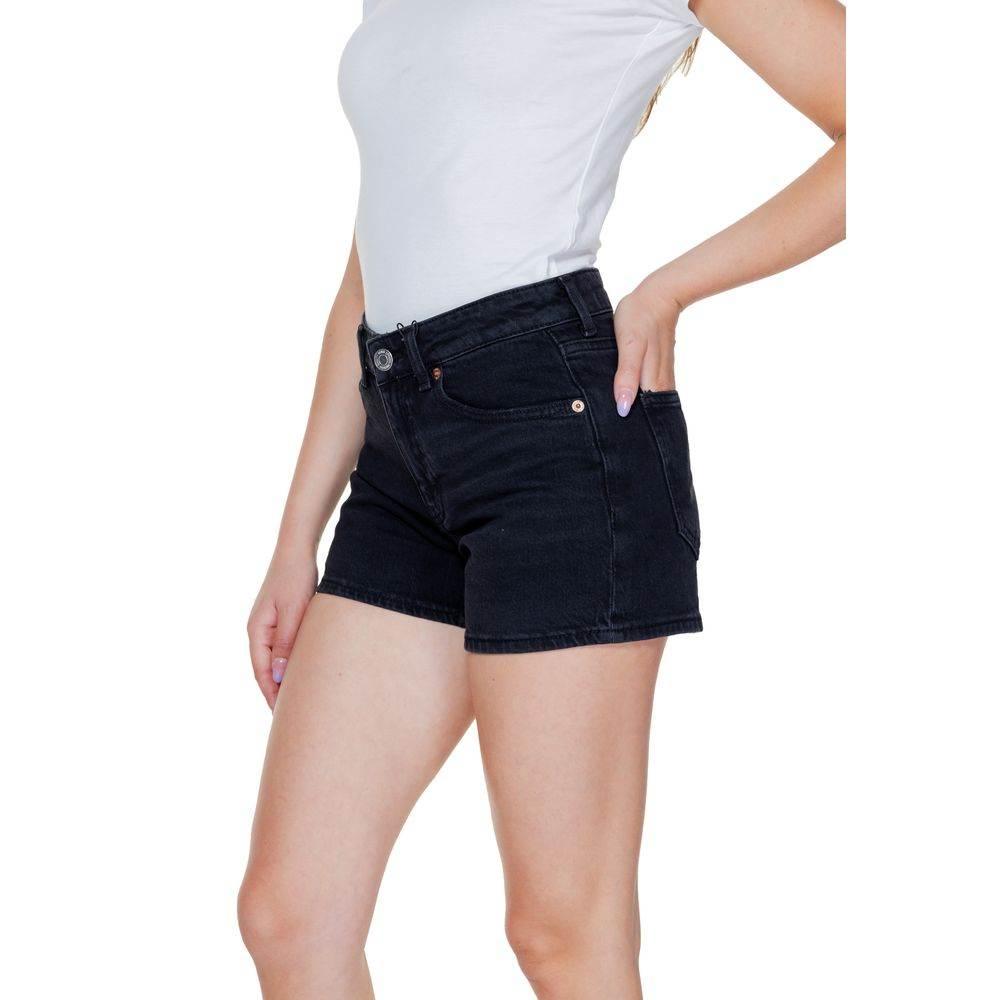 Vero Moda Black Cotton Short - Hilstor