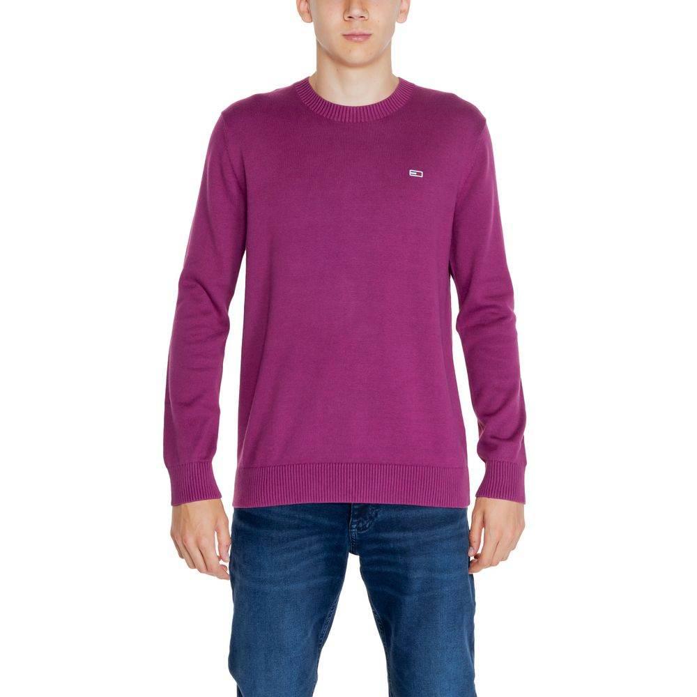 Tommy Hilfiger Jeans Purple Organic Cotton Sweater - Hilstor