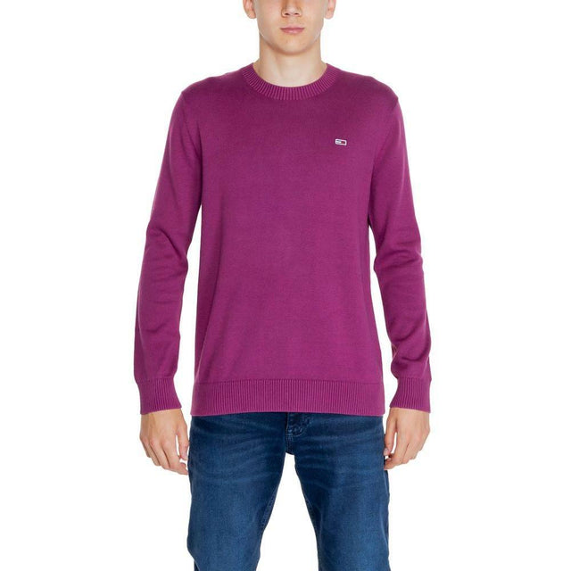 Tommy Hilfiger Jeans Purple Organic Cotton Sweater - Hilstor