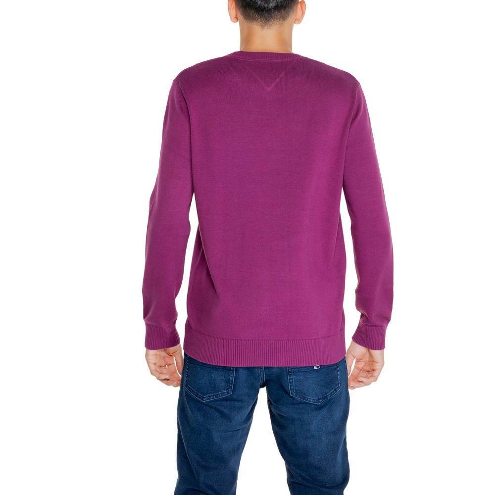 Tommy Hilfiger Jeans Purple Organic Cotton Sweater - Hilstor