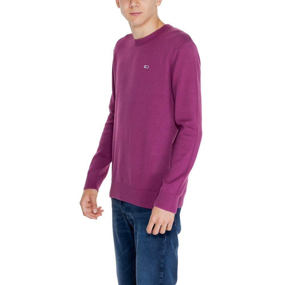 Tommy Hilfiger Jeans Purple Organic Cotton Sweater - Hilstor