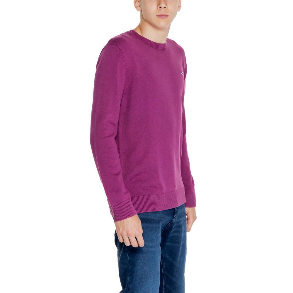 Tommy Hilfiger Jeans Purple Organic Cotton Sweater - Hilstor